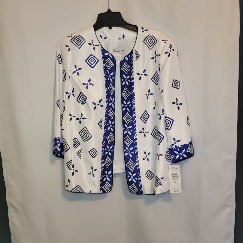TanJay, 16/L/G, WhtCobaltGraphiccBrder